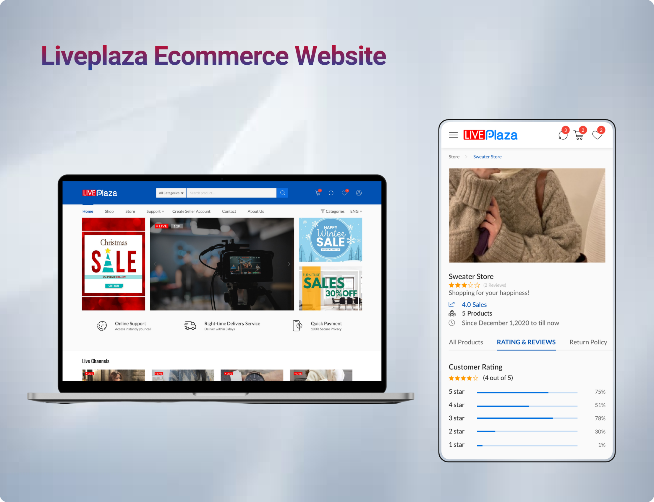 Liveplaza - Ecommerce Website